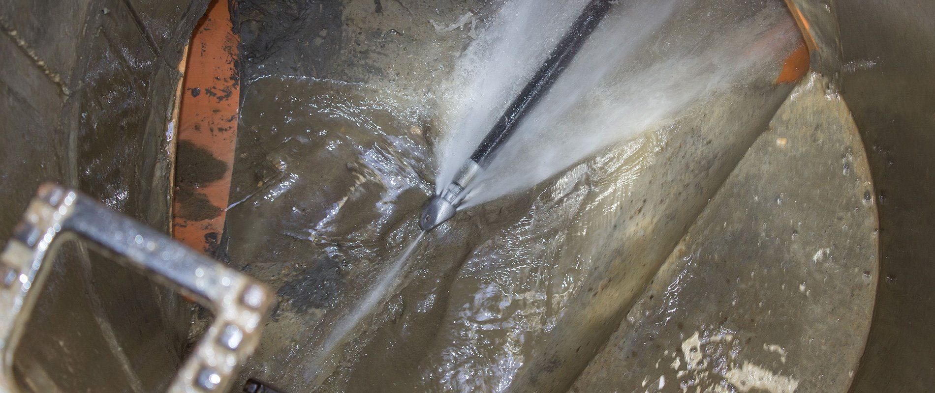 Sewer line cleaning and drain pipe repair equipment